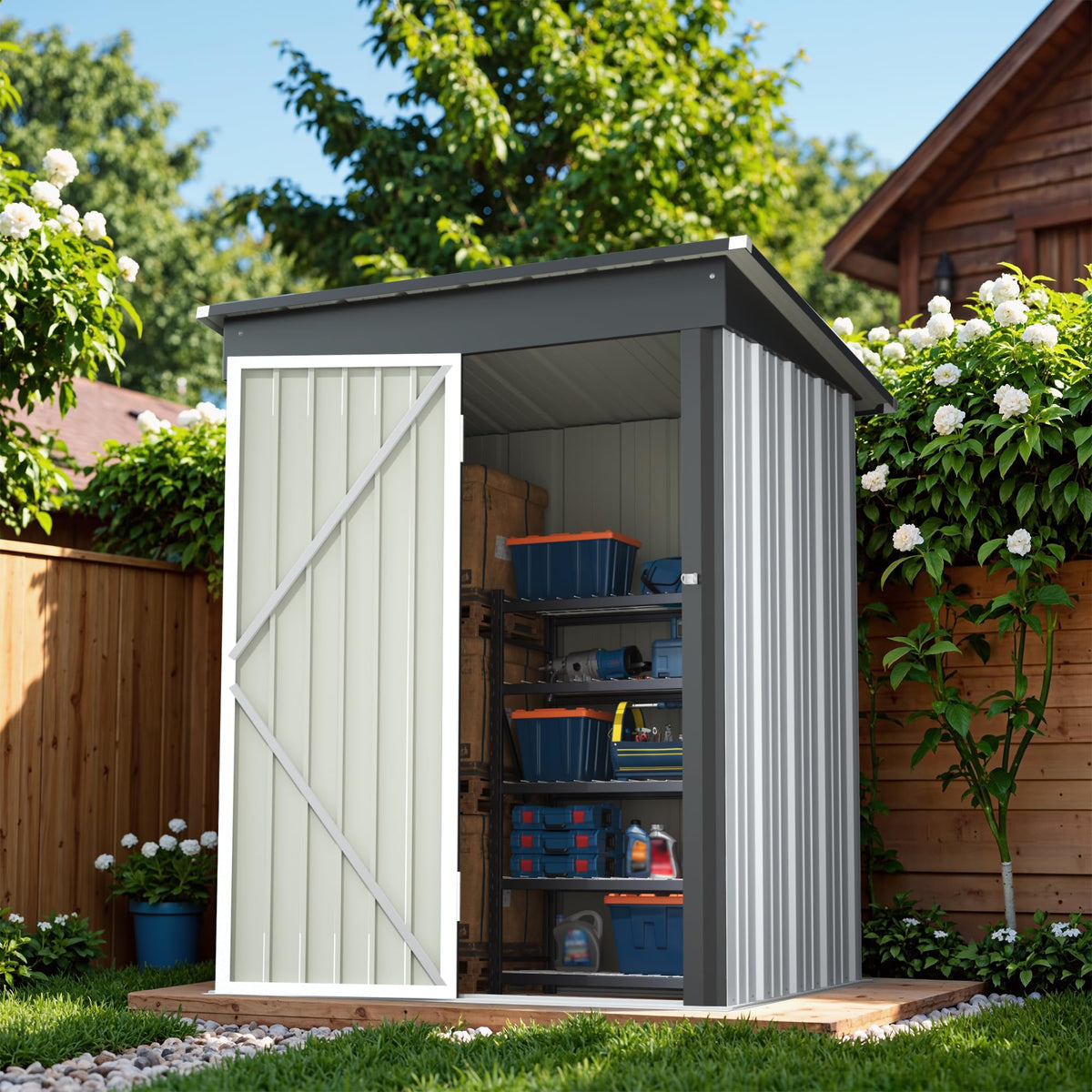 Outdoor Storage Shed 5 x 3 ft. Utility Tool Shed