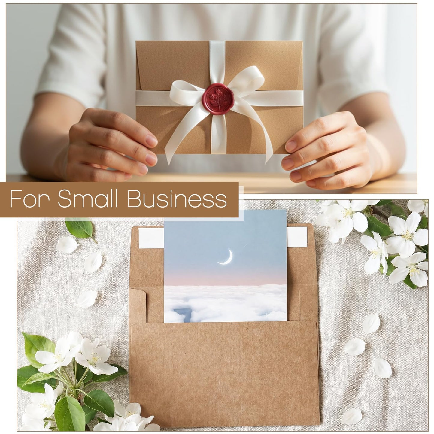 Fainne 600 Pack Brown Envelopes Bulk, Kraft Envelopes for Invitation, 120 GSM Gift Card for Office, Gift, Party, Baby Shower, Wedding (A2,5.75 x 4.375")