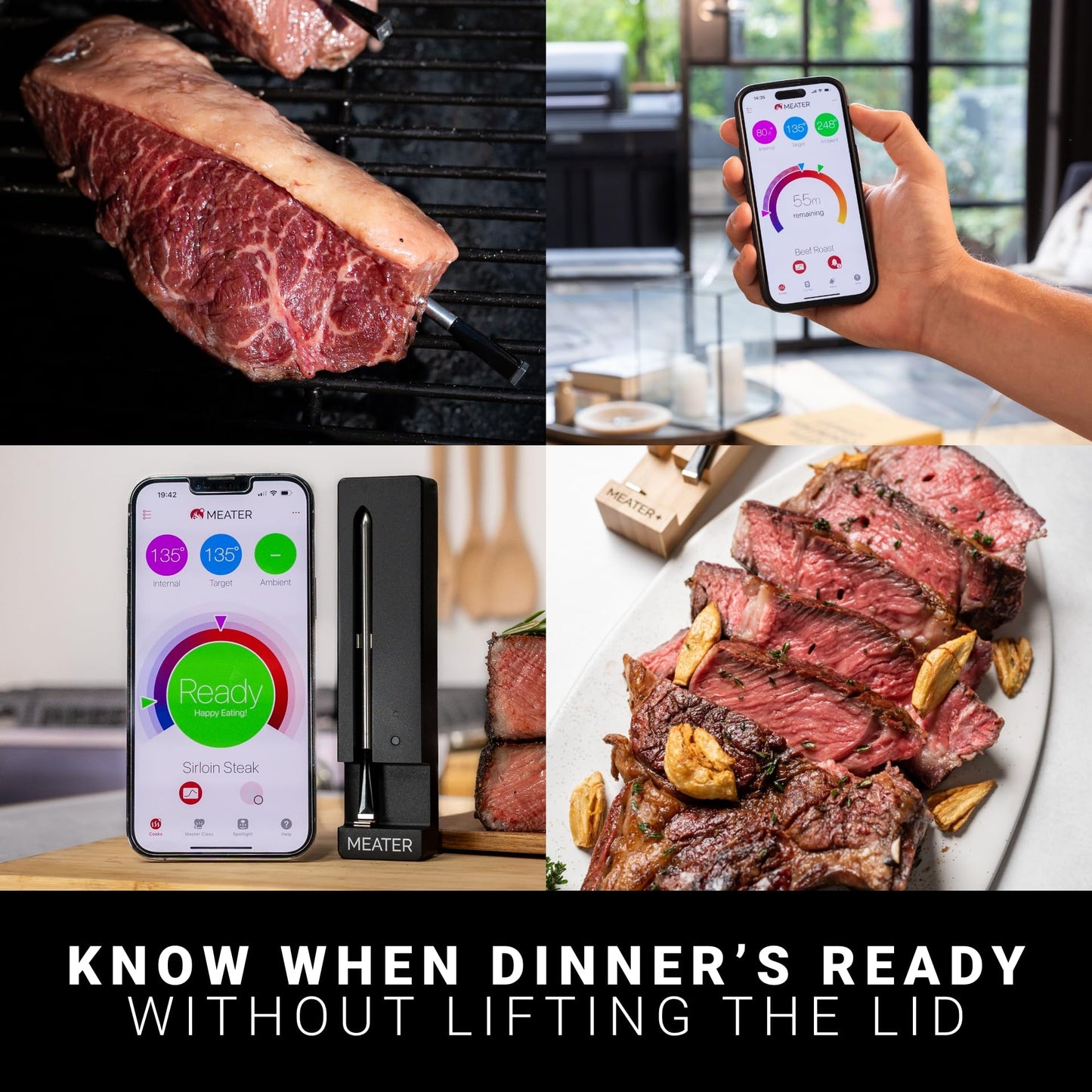 MEATER SE: 100% Wireless Smart Meat Thermometer | No Wires, No Fuss | 165ft Bluetooth Range | Dual Temp Sensors | Guided Cook System | Dishwasher Safe | Perfect for BBQ, Grill, Oven, Smoker