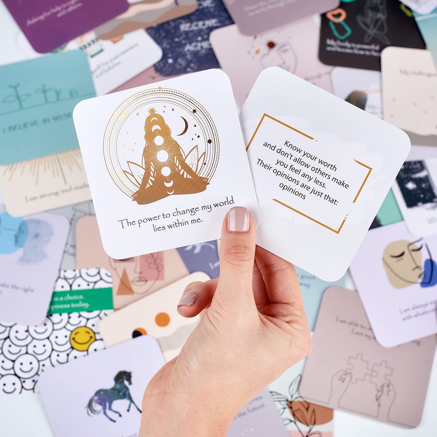 Ariond Positive Affirmations & Thought-Provoking Questions for Women | Motivational & Mindful Daily Cards