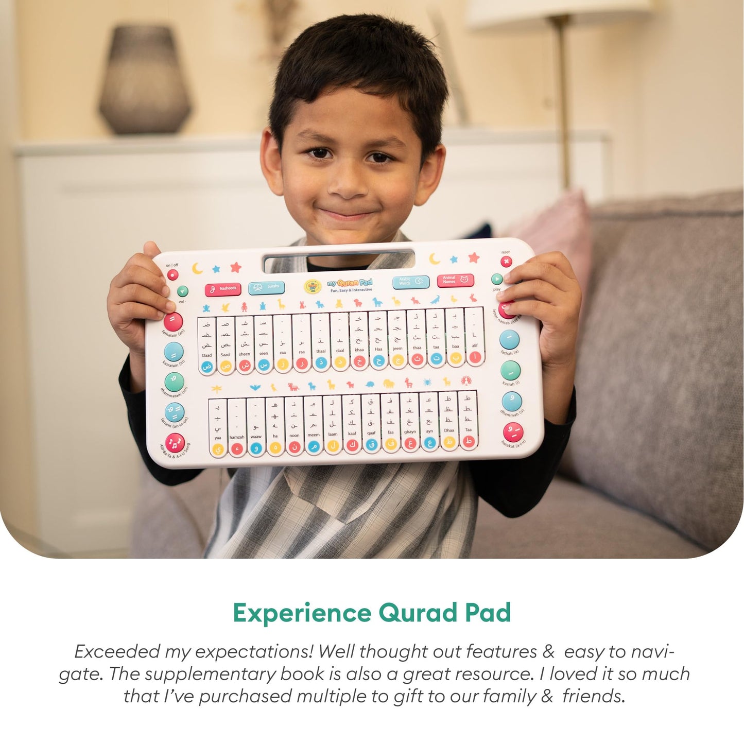 My Salah Mat My Quran Pad | Interactive Arabic Learning Pad for Kids