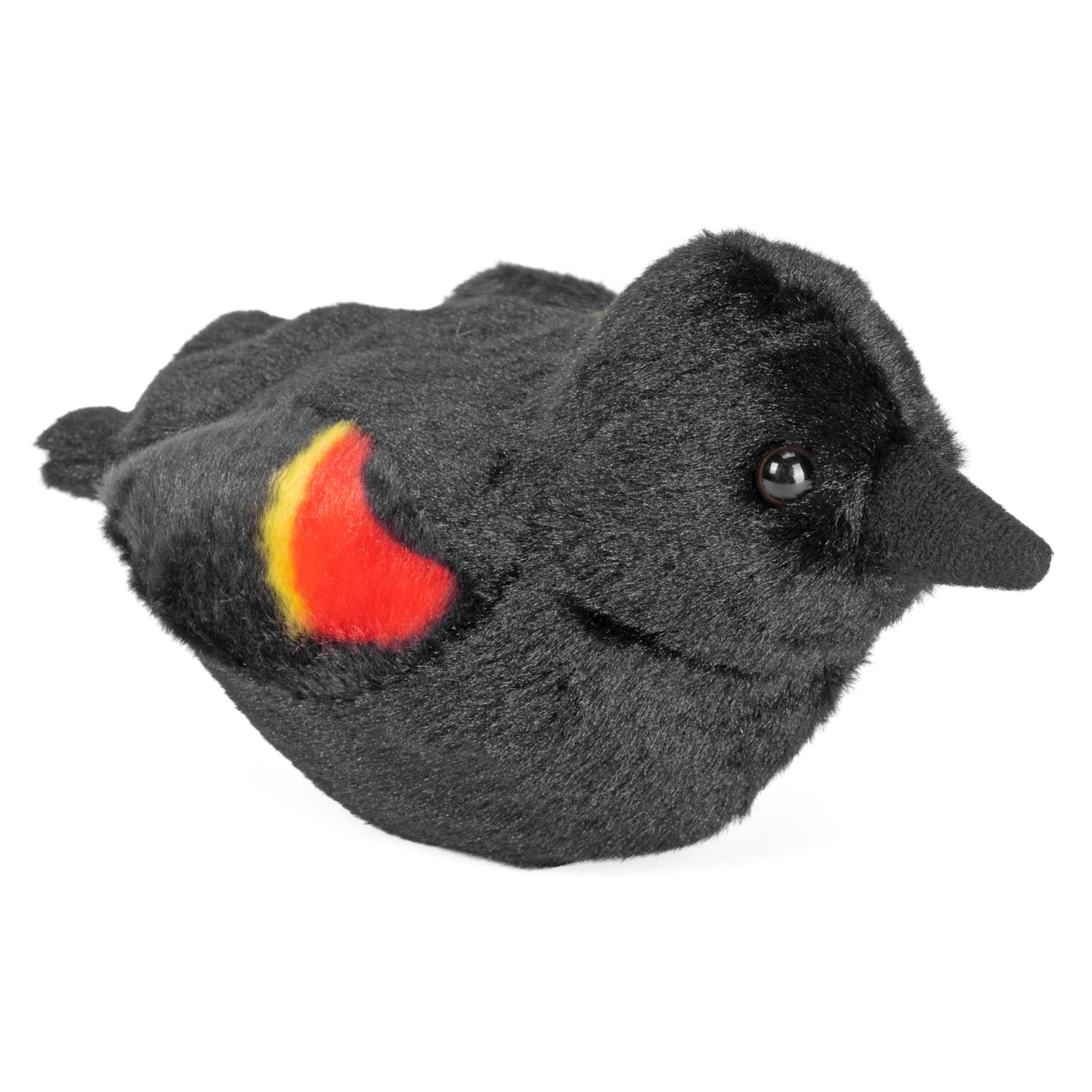 Wild Republic Audubon Birds Red-Winged Blackbird with Authentic Bird Sound, Stuffed Animal, Bird Toys for Kids & Birders
