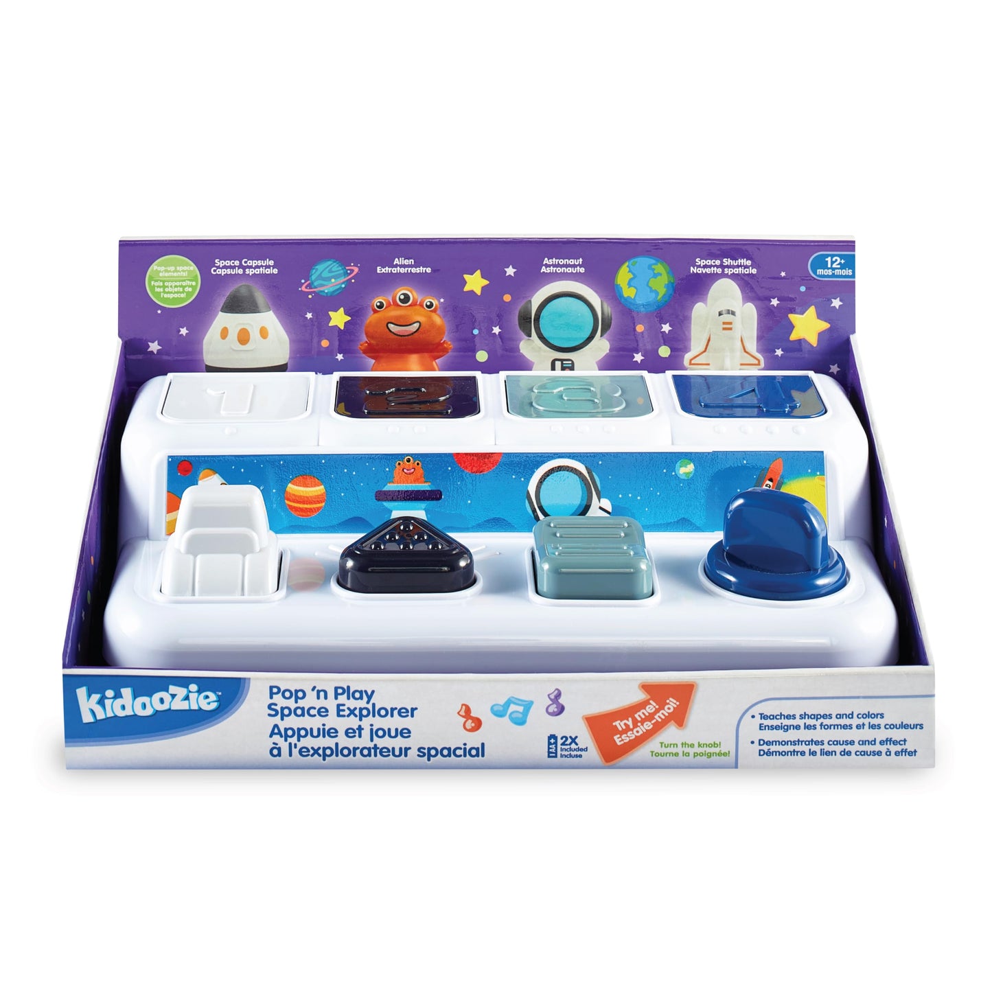 Kidoozie Pop N Play Space Explorer Ages 12 Months+, Toddler, Learn Numbers & Colors