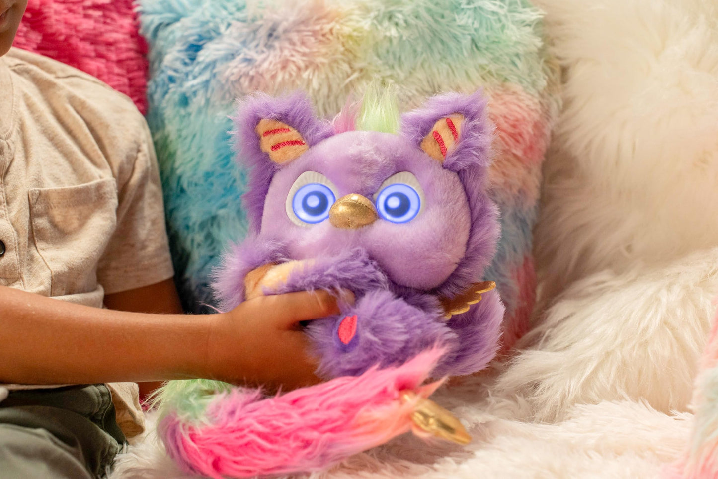 Furlings Furlittles Gryffin - 6.5" Interactive Plush Toy, 50+ Sounds & Expressions, Gift for Girls & Boys 3+, Purple