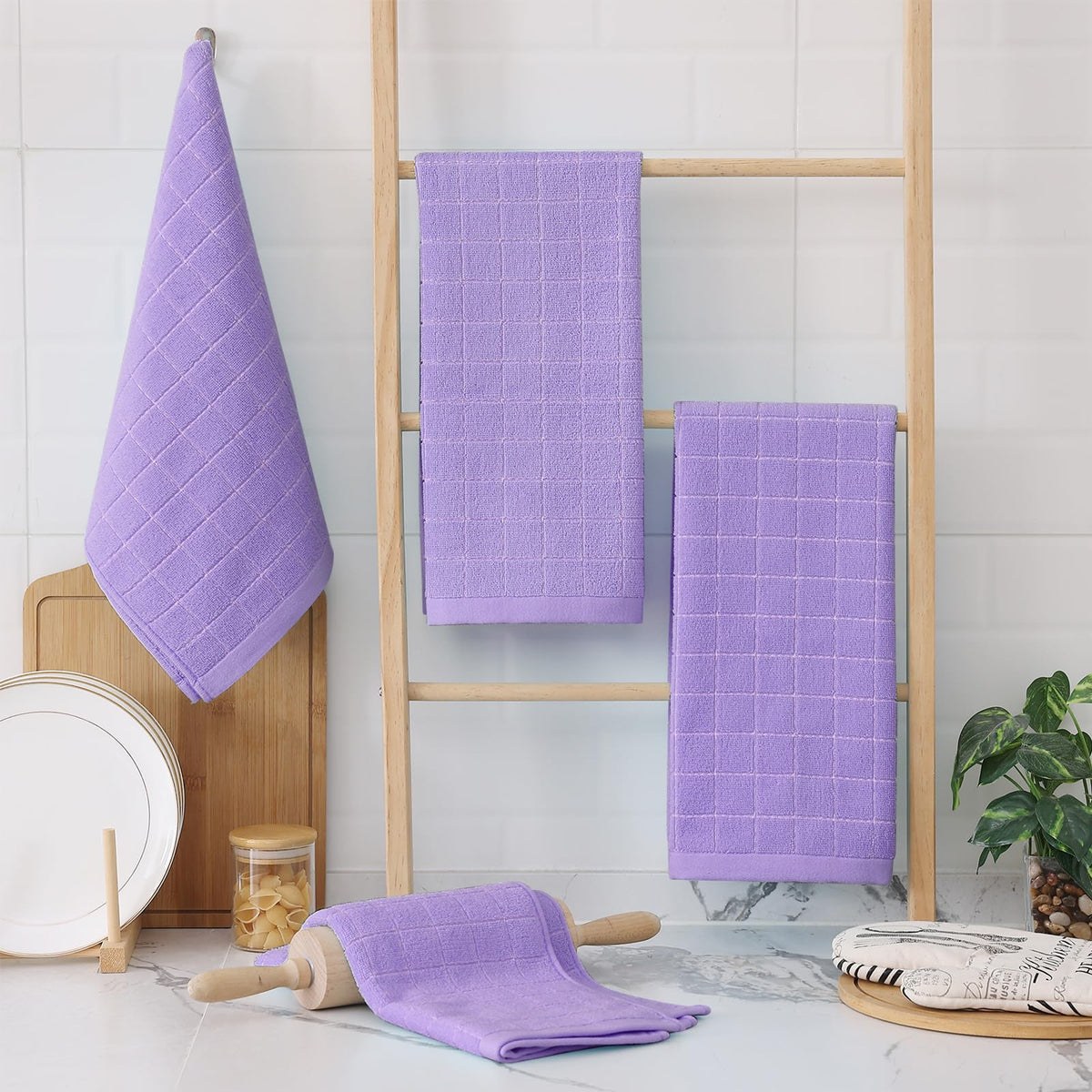 100% Cotton Terry Kitchen Towels (6 Count)