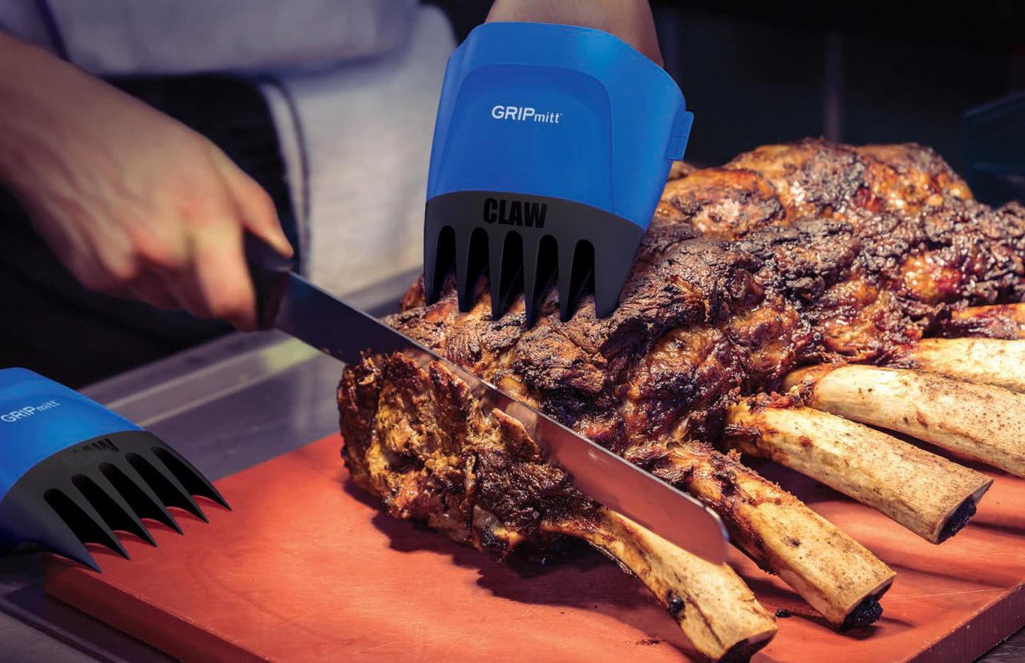 GRIPmitt Claw - Pulled Pork, Meat and Vegetable Shredding Claw 2 Pack Set (Black)