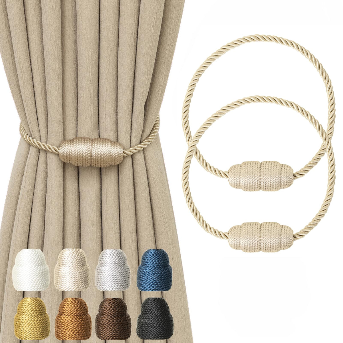 Magnetic Curtain Tiebacks