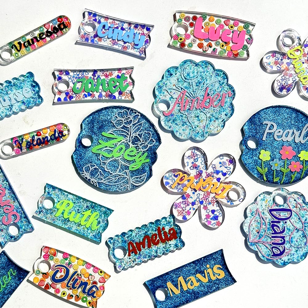 RESINWORLD Tumbler Name Tag/Plate Silicone Molds for 20oz/30oz & 40oz Lid