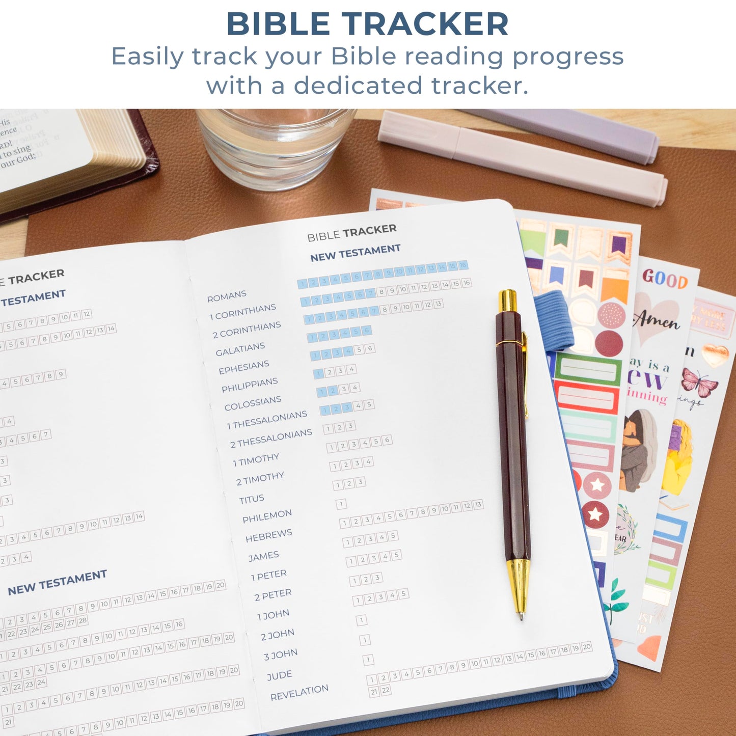 Clever Fox 5-Minute Daily Prayer Journal – Bible Study Journal for Women to Write In – Faith Based Gifts & Religious Accessories – Biblical Scripture Notes & Devotional Church Notebook (Mystic Blue)