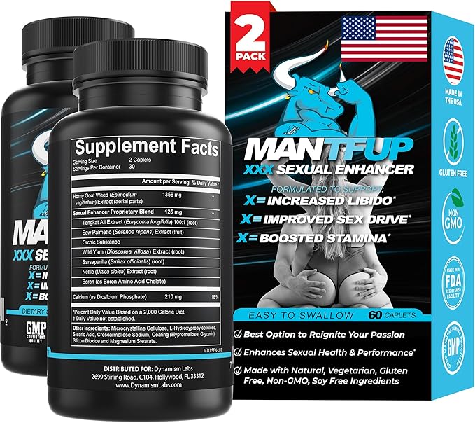 Daily Sexual Enhancer for Men | Boost Libido, Testosterone, Pleasure & Performance, Fast-Acting Enhancement | Potenciadores de Testosterona (120 Count (Pack of 2))