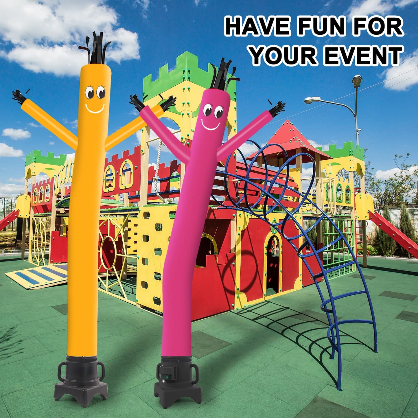 MOUNTO 8FT Fly Puppet Dancer with 1/3hp Blower Complete Set (Yellow)