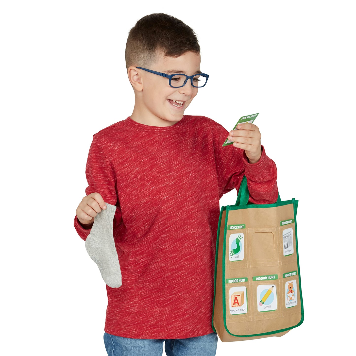 Melissa & Doug Let’s Explore Indoor/Outdoor Scavenger Hunt Play Set – 80 Double-Sided Cards