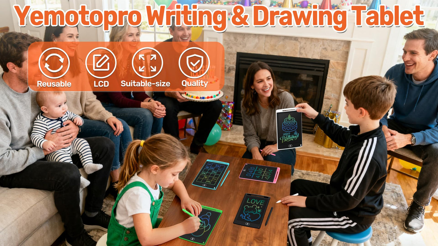 Writing Tablet for Kids LCD Drawing Pads 8.5" Upgraded 20 Pack Drawing Pad Toddler Doodle Board for Kids Learning Drawing Board Writing Tablets Bulk for Party Class 3+ Years Old