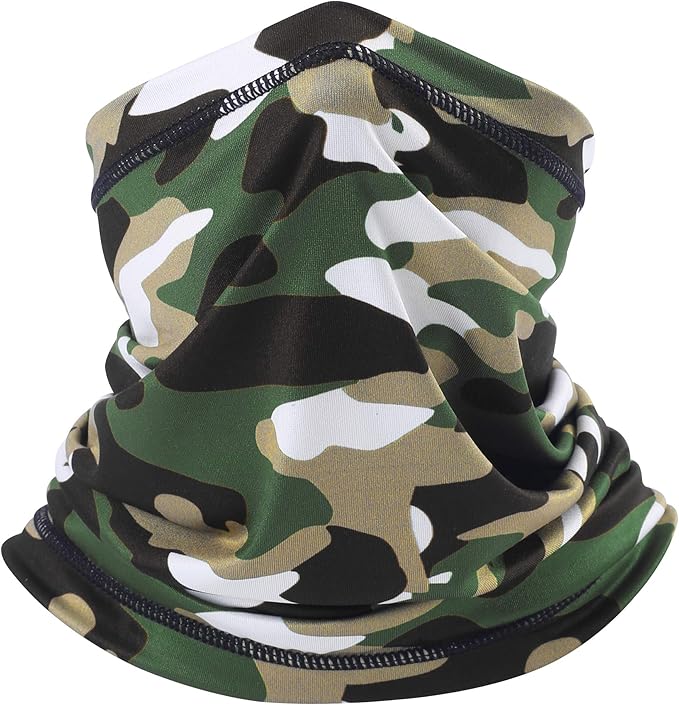 UV Protection Cooling Neck Gaiter Face Mask Scarf for Men - Windproof Neck Cover Bandana Neck Warmer Mask