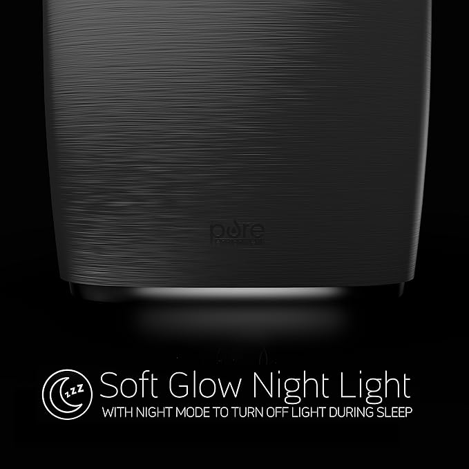 Pure Enrichment HumeXL Ultrasonic Cool Mist Humidifier - Large, Easy-to-Clean 5-Liter/1.3 Gallon Water Tank, Touch-Button Control, High/Low Mist, 2 Independent 360° Mist Nozzles and Night Mode