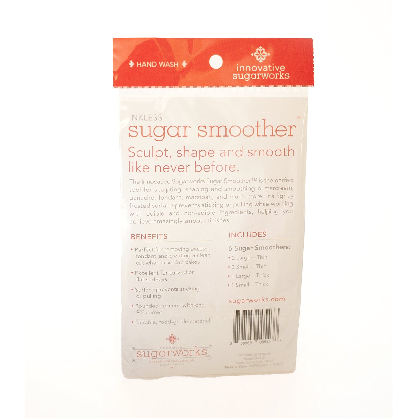 Innovative Sugarworks Sugar inkless Smoothers for Fondant, Modeling Chocolate, Sugarcraft, and Cake Decorating (3 Large (2 Thin,1 Thick) and 3 Small (2 Thin,1 Thick))
