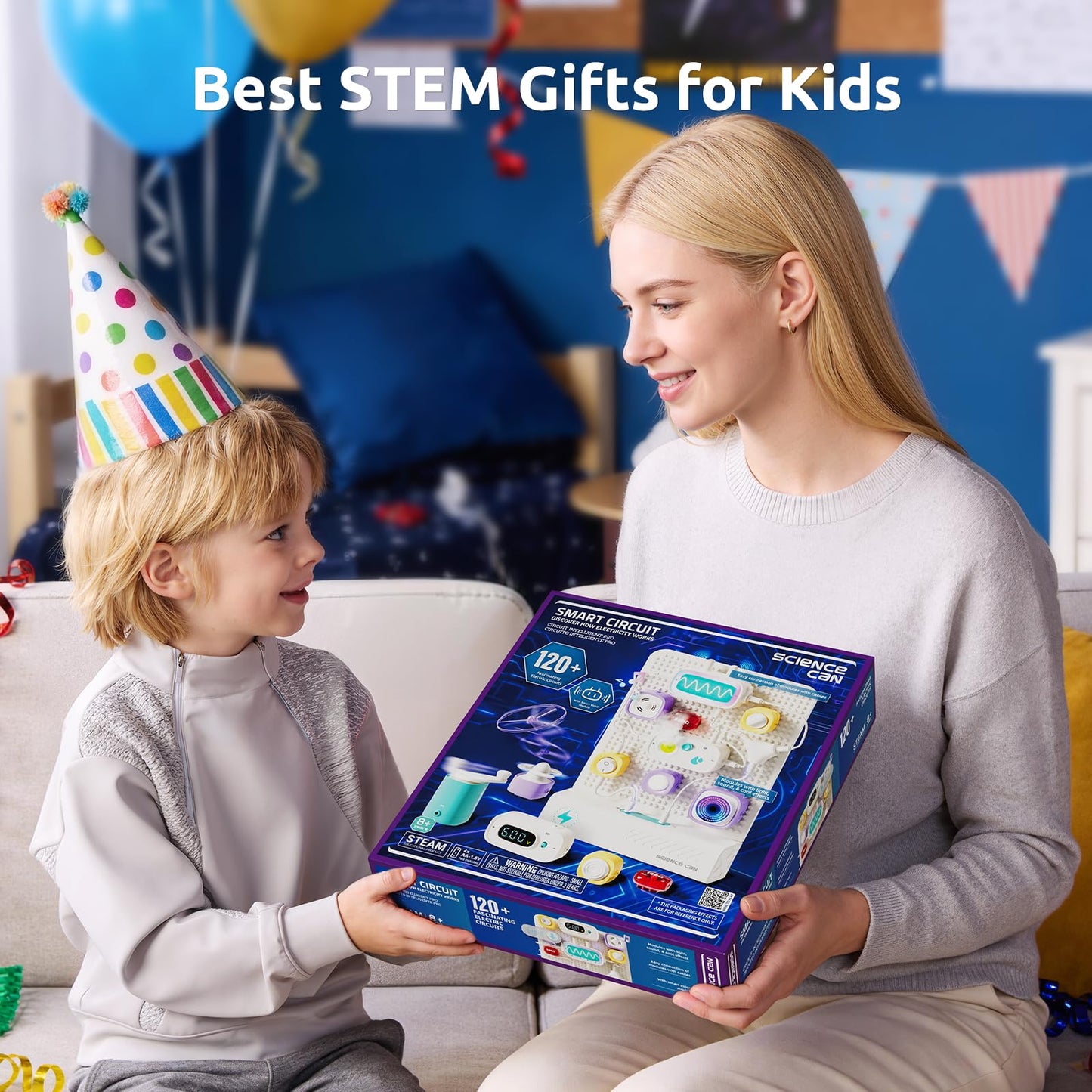 Science Can STEM Toys for Ages 8-13, Circuit Board with Smart Voice Control, Electronics Exploration Kit 120+ Circuit Projects, Educational Stem Kits for Kids Age 8-10