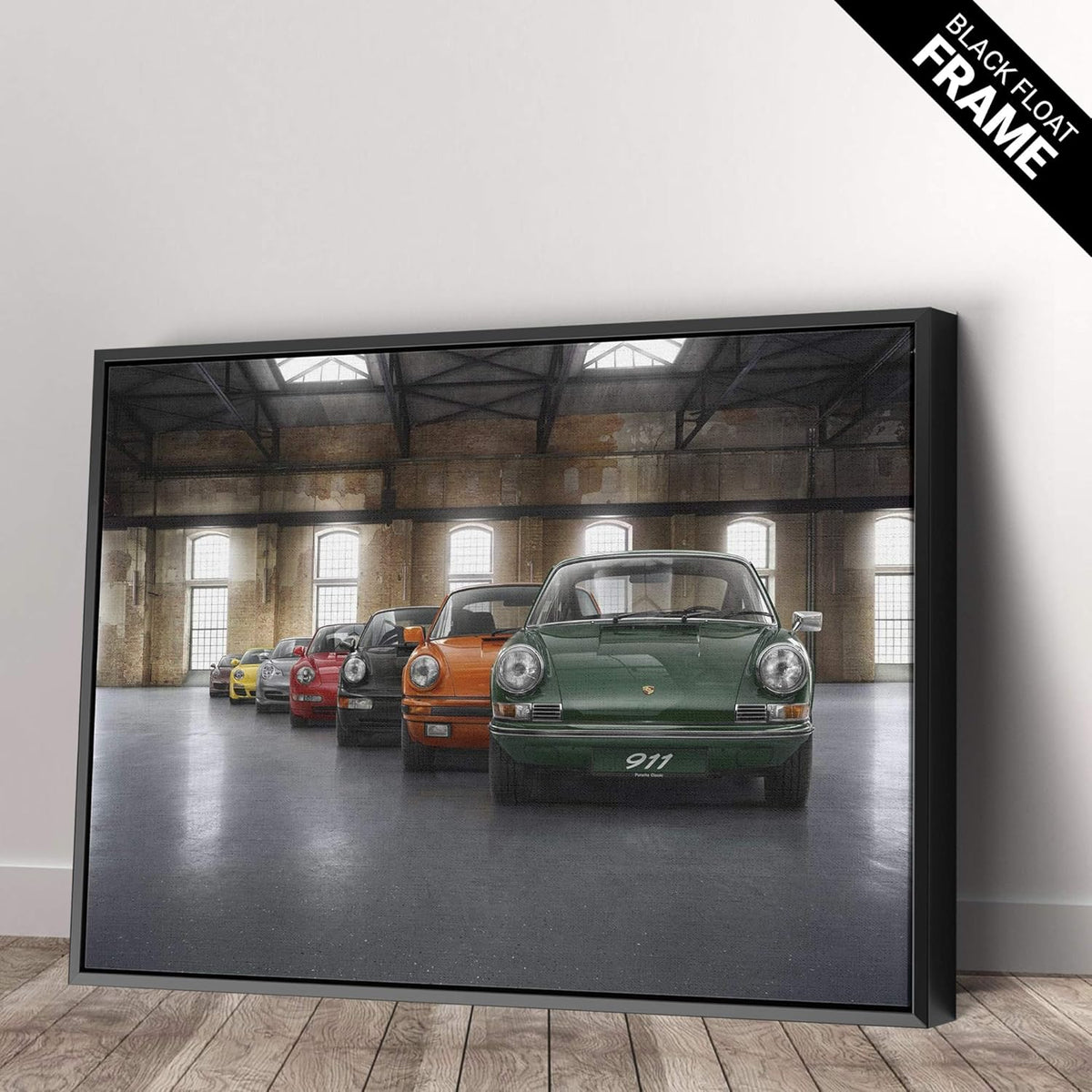 Porsche Car 911 Color Revolution Canvas Art Print Picture Wall Home Decor - Various Sizes (24in x 18in Gallery Wrapped)
