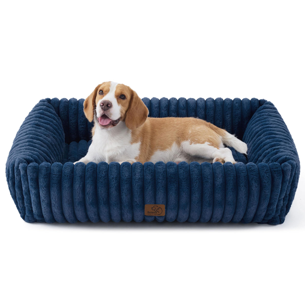 Bedsure ComfyFleece® Cute Dog Beds Large Sized Dog Washable，36in Cream