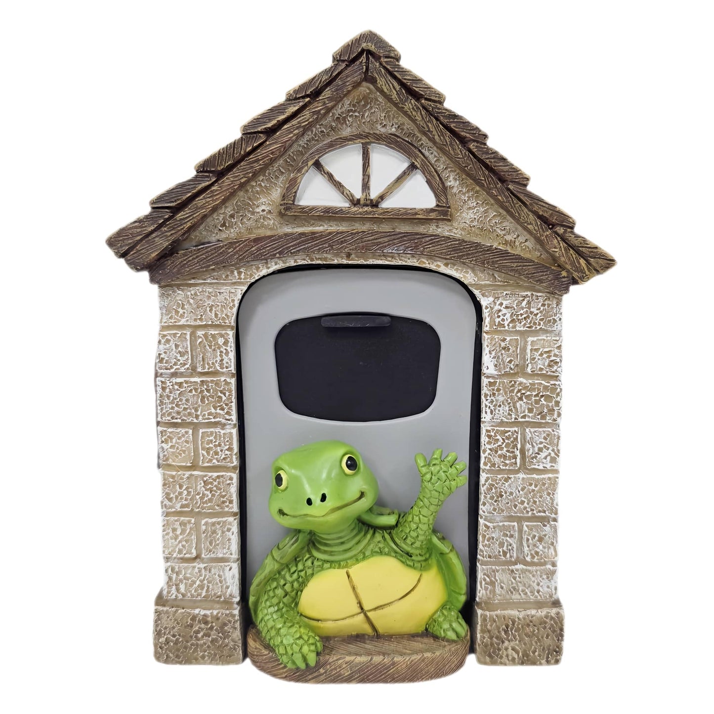 memeyou Key Lock Box Outside Hide A Key Outdoor Key Holder Wall Mount Large Lockbox with Code House Portable Spare Combination Hiders for Home Office Security Safe Storage Turtle