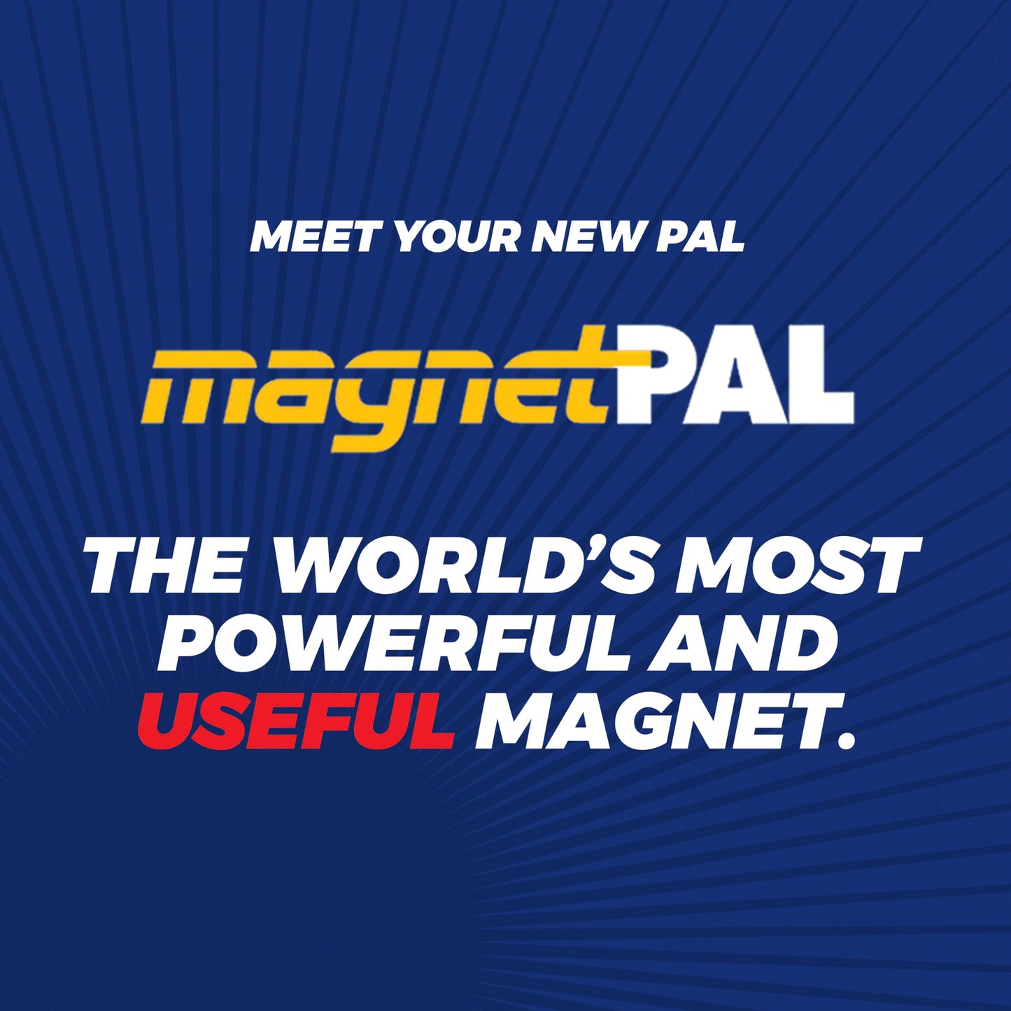 MagnetPAL Heavy-Duty Neodymium Anti-Rust Magnet, Magnetic Stud Finder, Hide-A-Key, Tool Holder & Retrieval, Most Powerful Magnet 12lb Pull, Indoor or Outdoor Multi Use Tools, Quick Release Keys Black