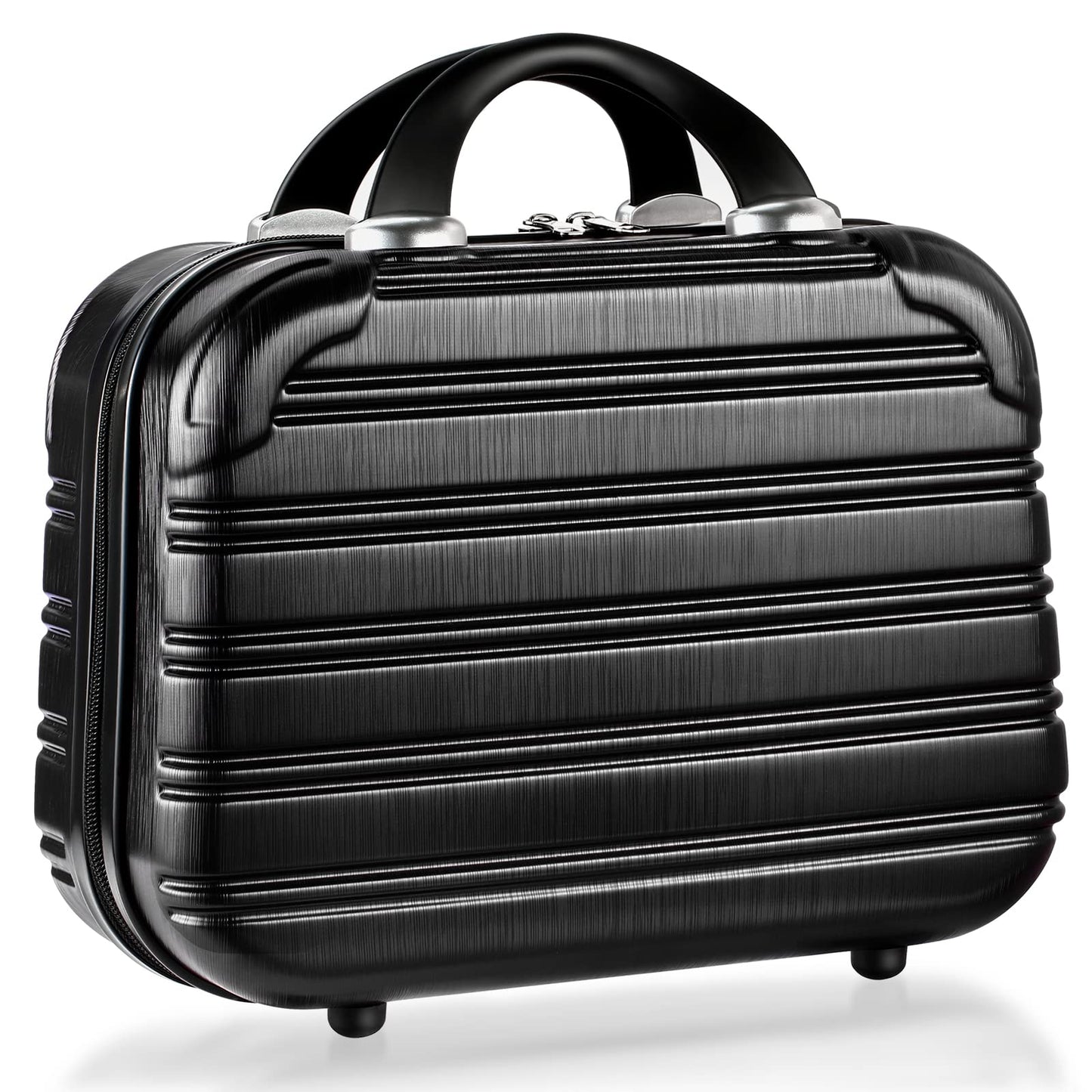 14-Inch Makeup Train Case Hardshell PC+ABS Travel Cosmetic Organizer, Makeup Storage Box for Toiletry Durable Portable Gifts for Women.