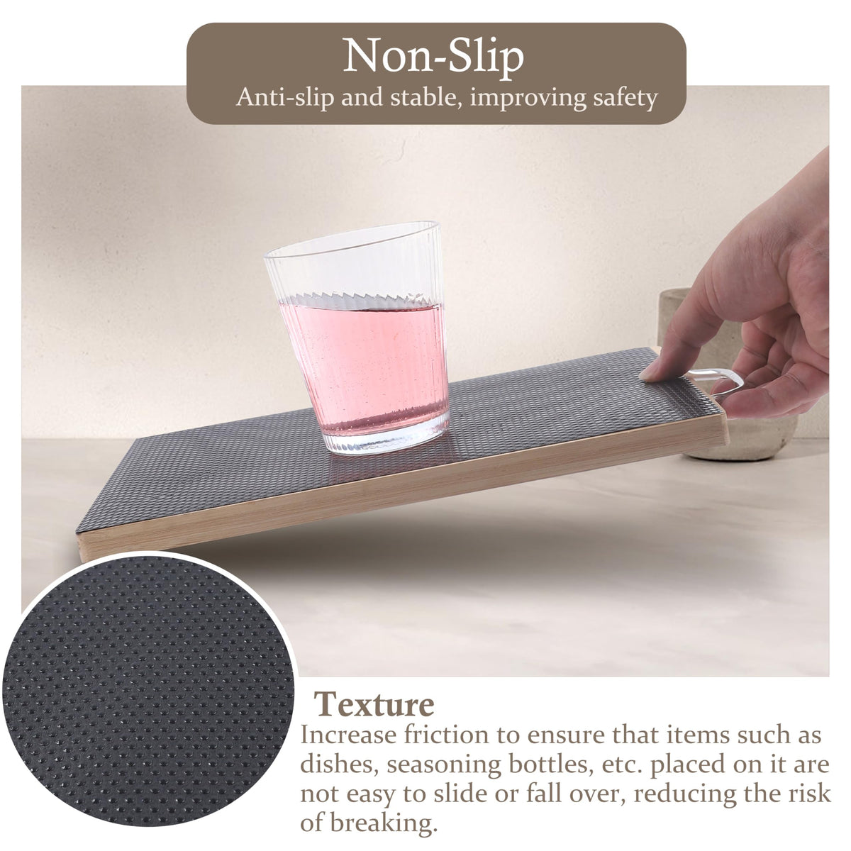Shelf Liner for Kitchen Cabinet 20 Inch Wide X 20 Ft Non