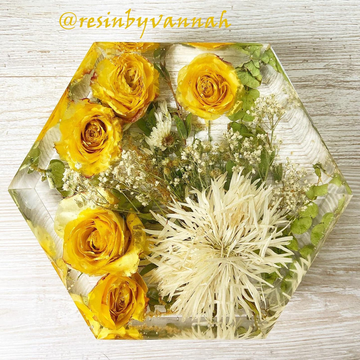 2 Pcs Large Silicone Molds for Resin 9 inch 7inch Hexagon Silicone Molds, Hexagon Deep Resin Mold for Epoxy Resin, Silicone Molds for Flowers Bouquet Preservation