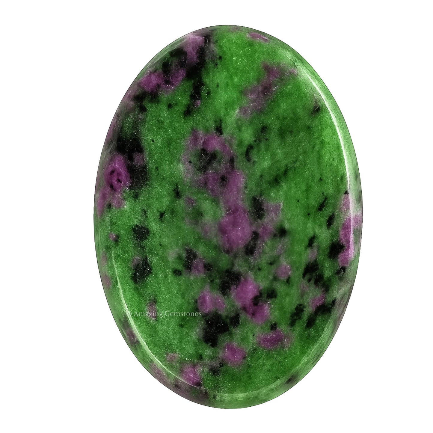 Amazing Gemstone Ruby Zoisite Worry Stone Crystals and Healing Stones - Worry Stones for Stress Relief Gifts - Piedra Crystal Fidget for Meditation, Relaxation - Unique Stocking Stuffers