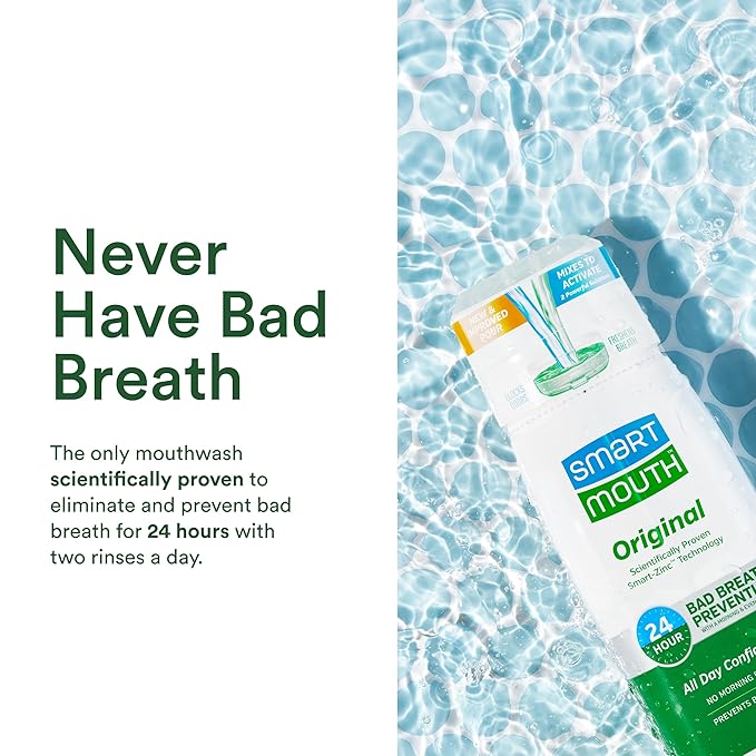 SmartMouth Original Activated Mouthwash & Single Packs, Travel Mouthwash, Fresh Mint