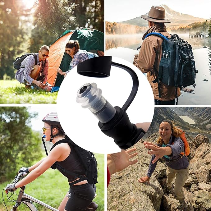 Hydration Bladder Bite Valve Replacement Mouthpiece Fit for Any Water Backpack and Most Brands, with Manual Switch Valve