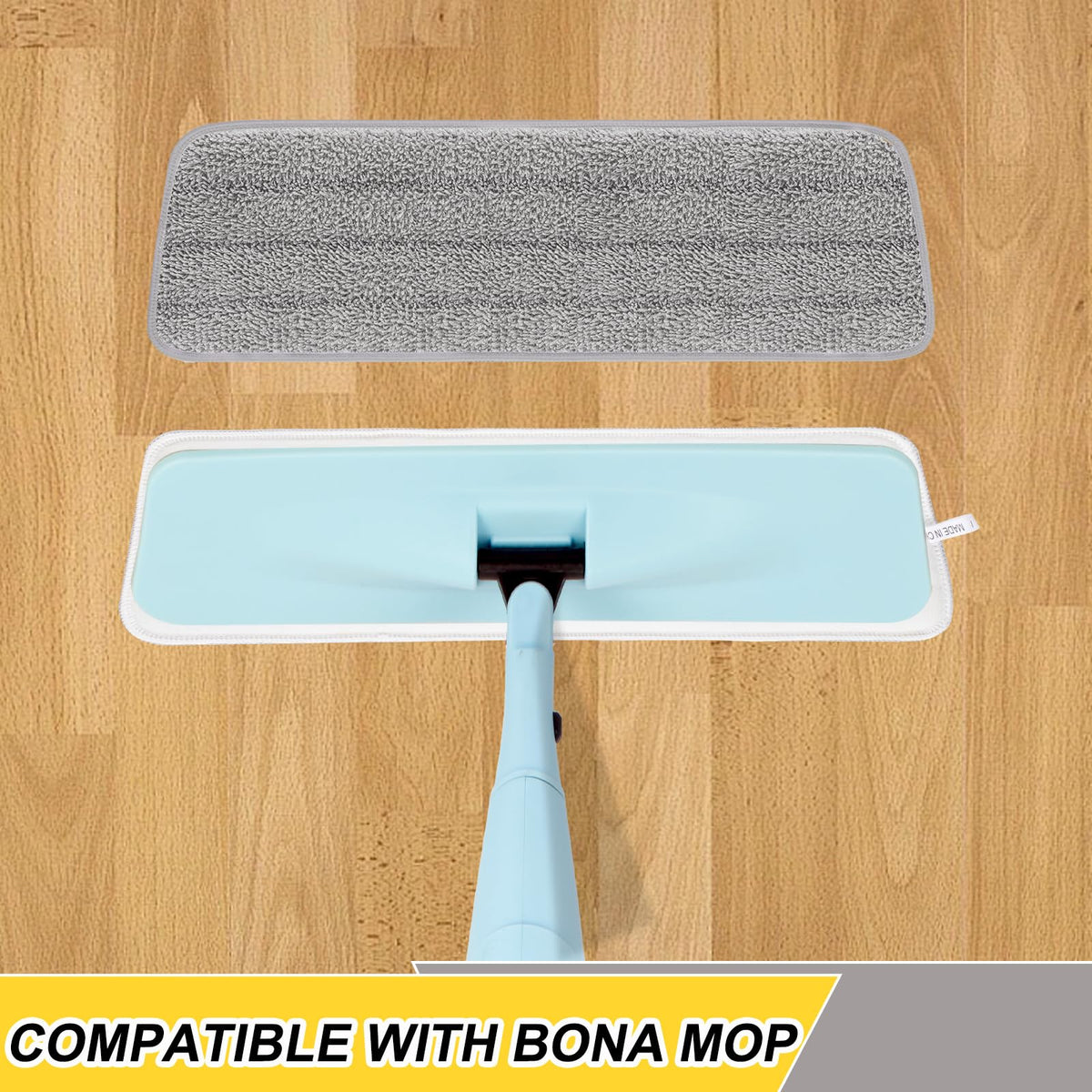 16.5 Inch Reusable Mop Pads Microfiber Spray Mop Replacement Heads for Wet