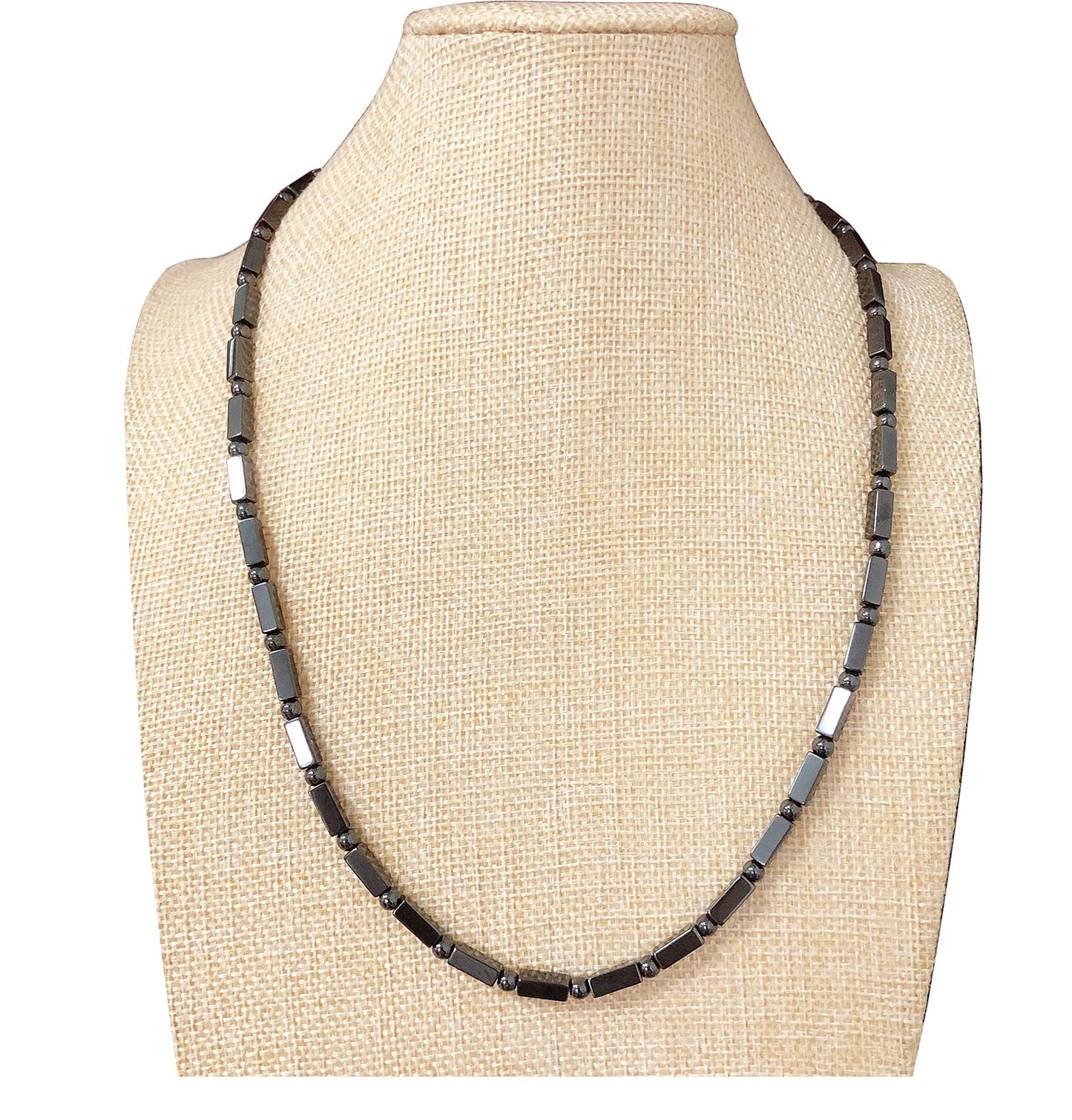 Hematite Magnetic Therapy Necklace, Natural Healing Stone Protection Stone Jewelr Unisex