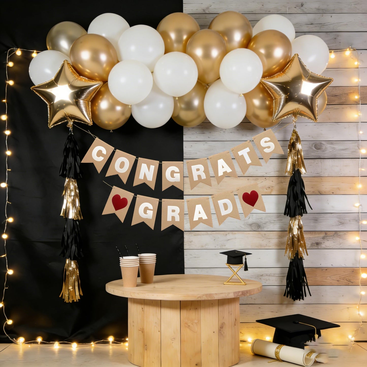 DIY Felt Banner Kit for Custom Messages, Reusable Customizable Party Banner with Detachable Letters, 28 Pennants, Hook & Loop Dots & Jute Rope for Birthday, Graduation, Baby Shower