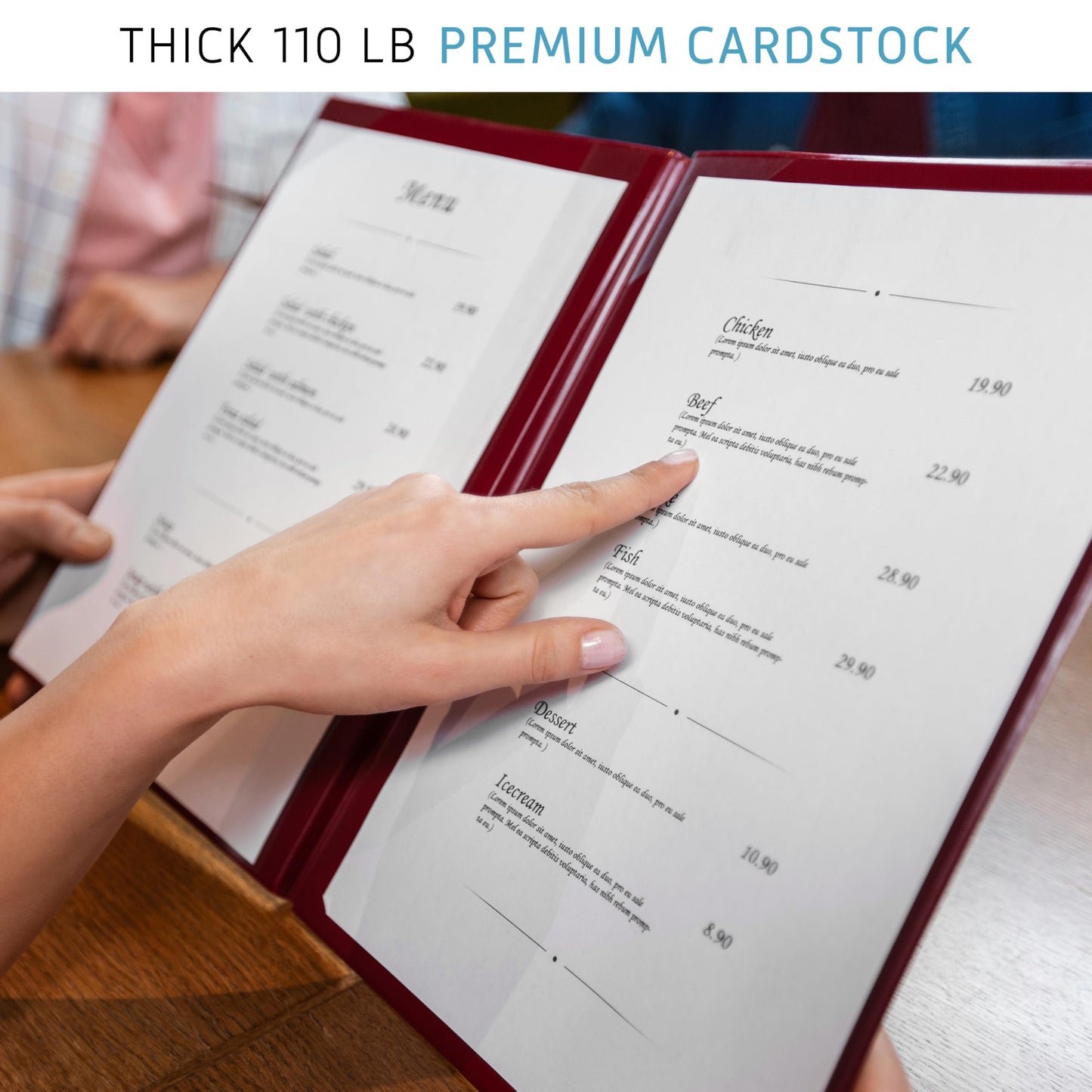 Cardstock Paper | 300 Pack, White Card Stock Printer Paper 8.5 x11, Heavyweight Thick, 110 lb, Premium Smooth Sheets and Printer Compatible - for Crafts, Cards, and Business