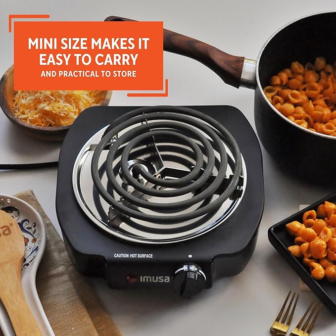 IMUSA Single Electric Burner, Black