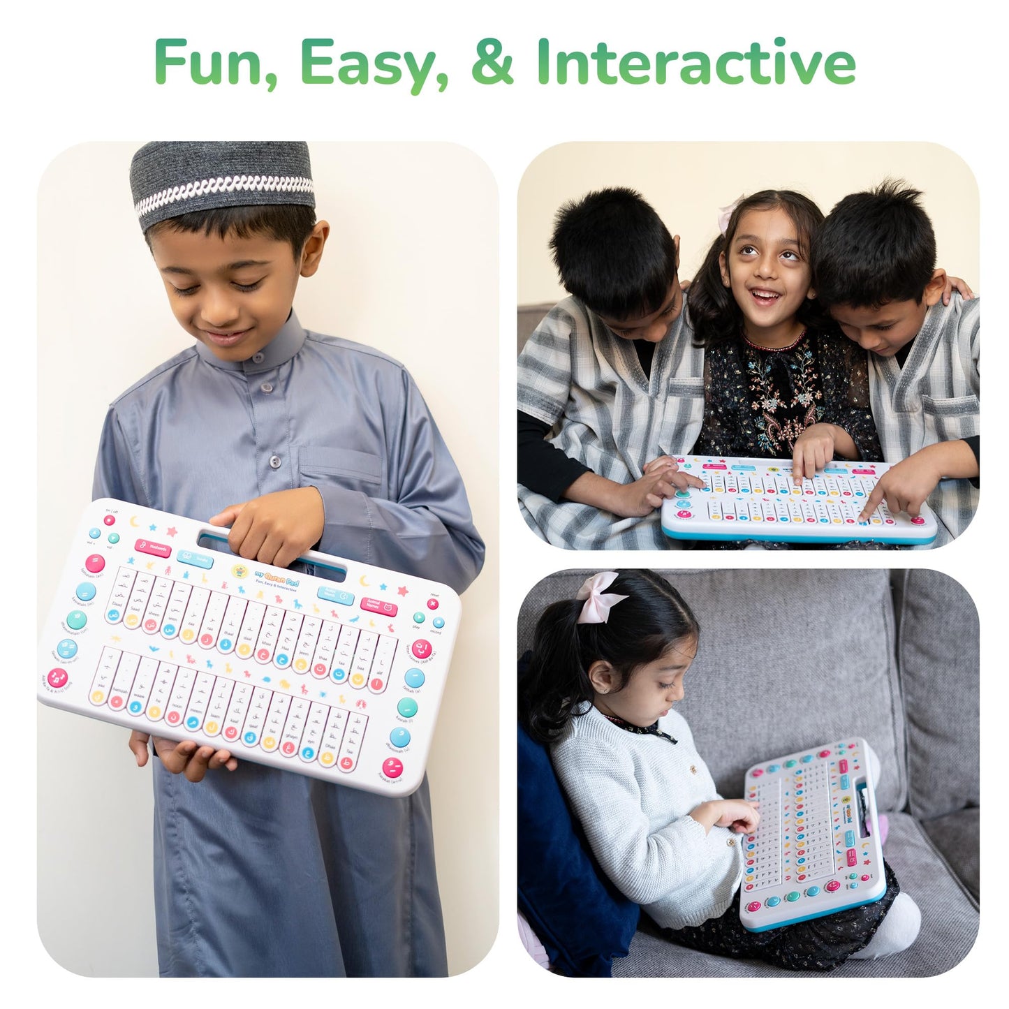 My Salah Mat My Quran Pad | Interactive Arabic Learning Pad for Kids