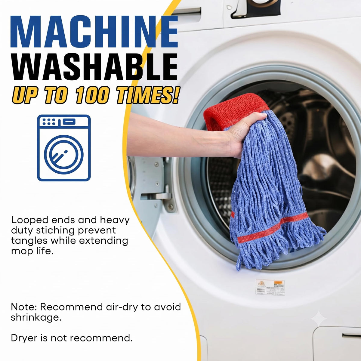 Matthew Cleaning Commercial Mop Head Replacement (3 Count)
