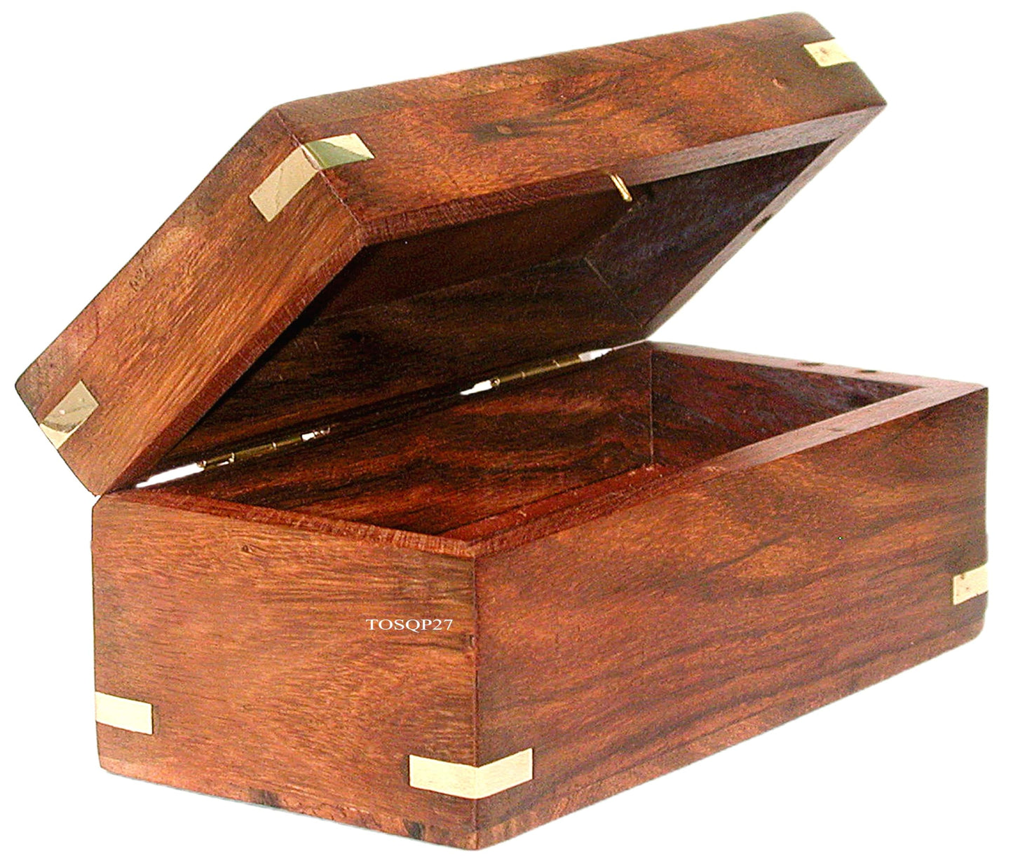 TOSQP27 Secret Enigma Brainteaser Puzzle Box Case Holder with Hidden Compartment Wooden Unique Brain Teaser Box for Gift Money Conceal Cash