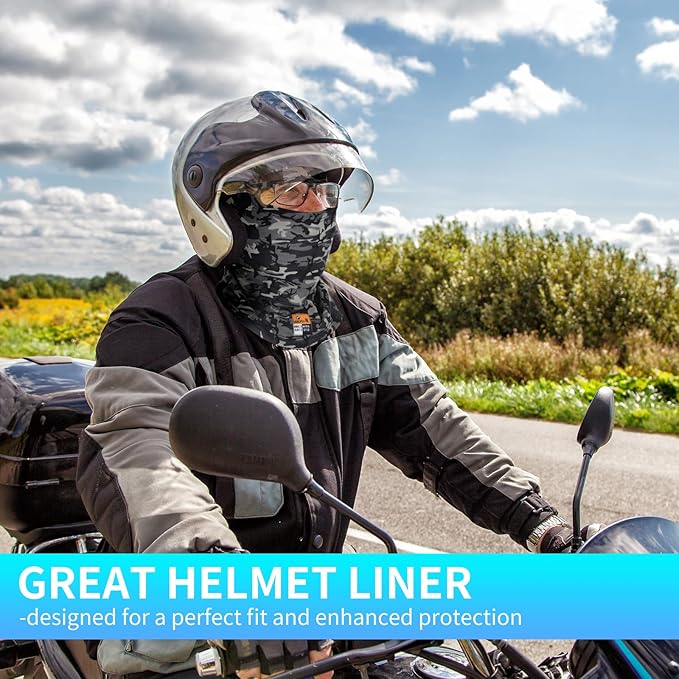 FR Balaclava Summer Face Mask Fireproof for Welding Racing UV Resistant Comfortable All Day Wear Safety Head Cover