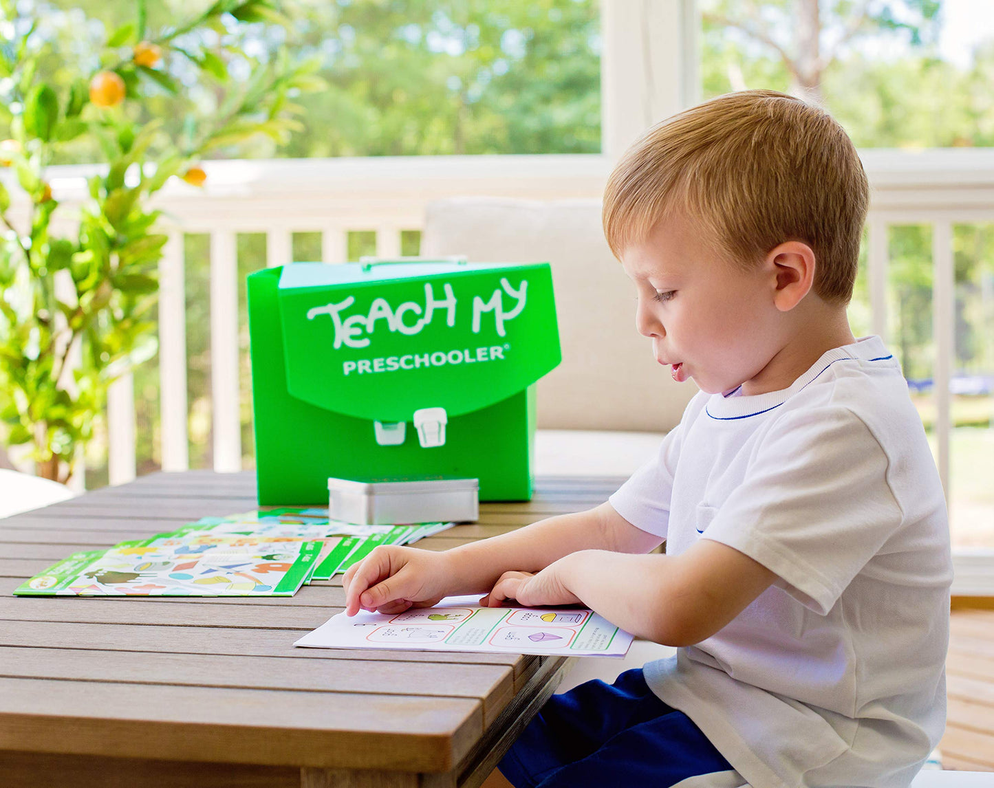 Teach My Preschooler Learning Kit: Screen-Free. Preschool Readiness. All-In-One Kit. Teach Reading, Printing, Numbers to 100, Early Math. 70+ pieces plus teaching guides and storage case. Age 3yrs+