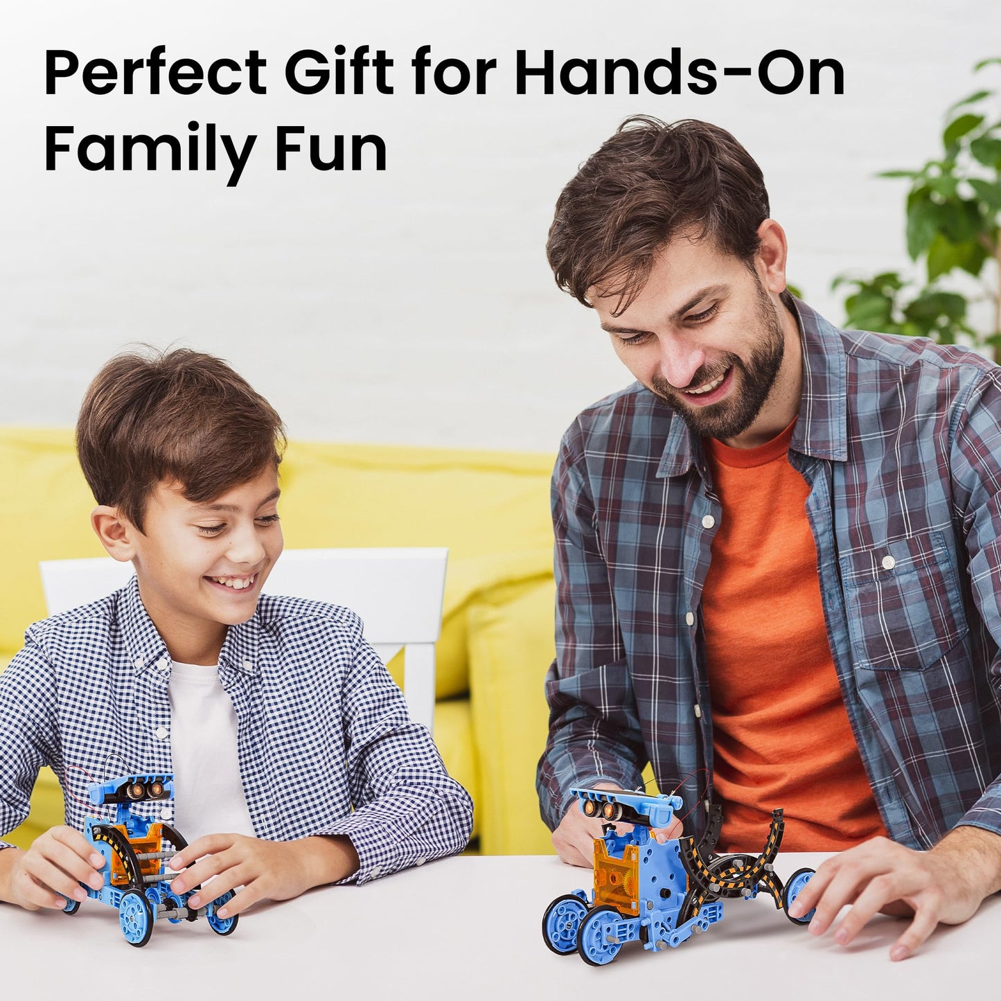 Sillbird Solar Building Robot Kit STEM Gift for Boys Aged 8-13, DIY Science Educational Toys for Kids Teens Birthday, 12-in-1 Solar or Battery Powered Robotic Set with 196 Pieces