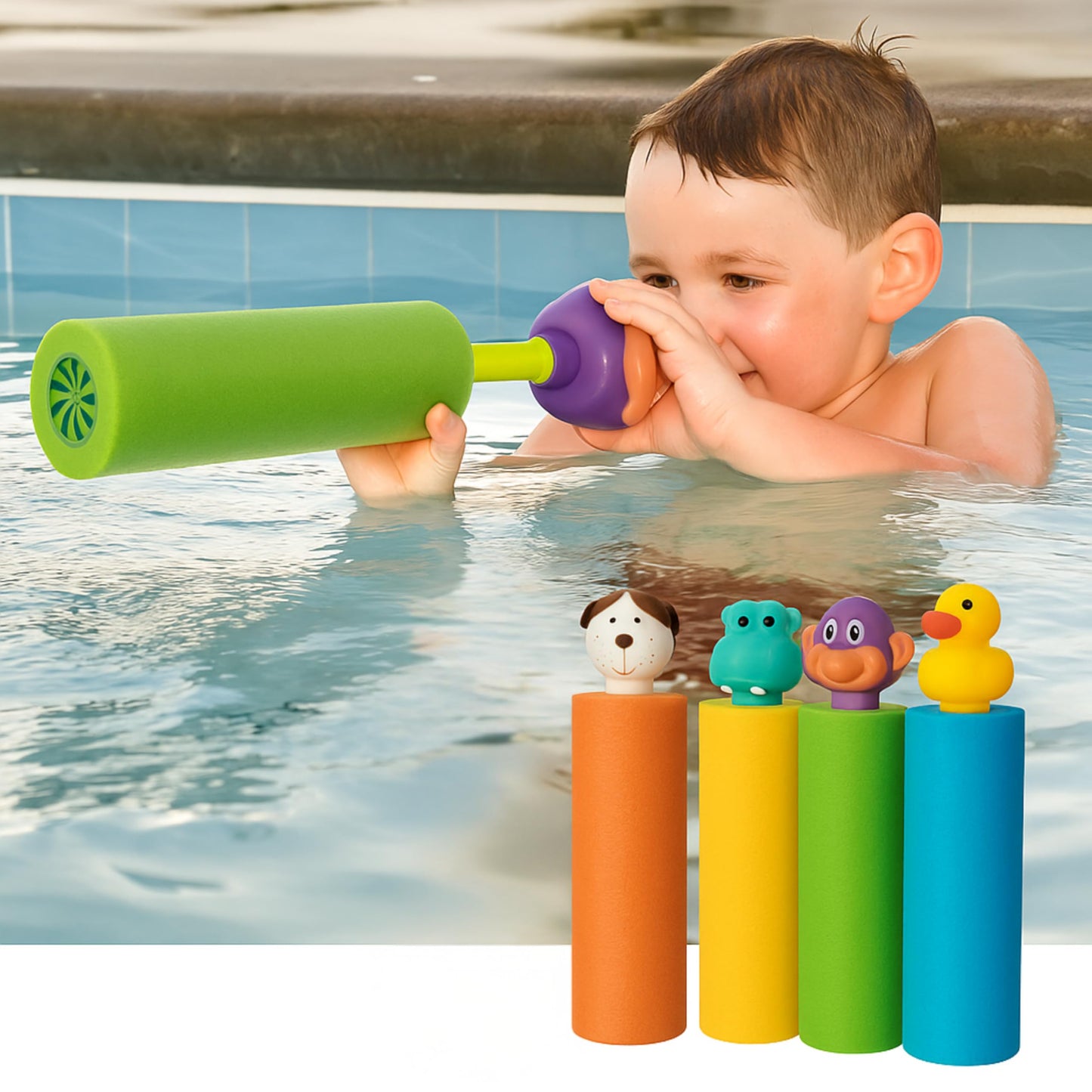 Water Blaster | Water Blasters for Kids, Water Squirter for Kids, Pool Guns, Squirt Gun 8 Pack 4 Pack Beach Essentials, Beach Toys Pool Squirt, Summer Games