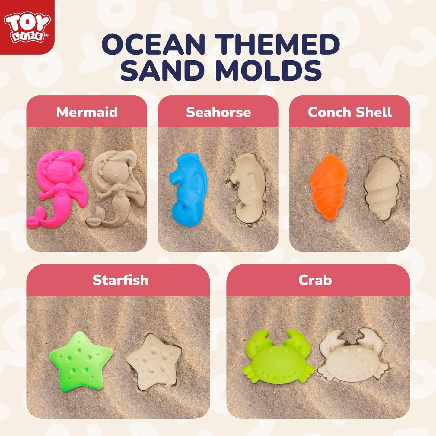TOY Life 41 Pcs Beach Toys for Kids Ages 4-8 Collapsible Sand Toys Toddlers with Silicone Bucket Shovels & Sand Castle Building Kit Molds, Sandbox Toy Travel, Beach Party, Fishing, Summer Activities