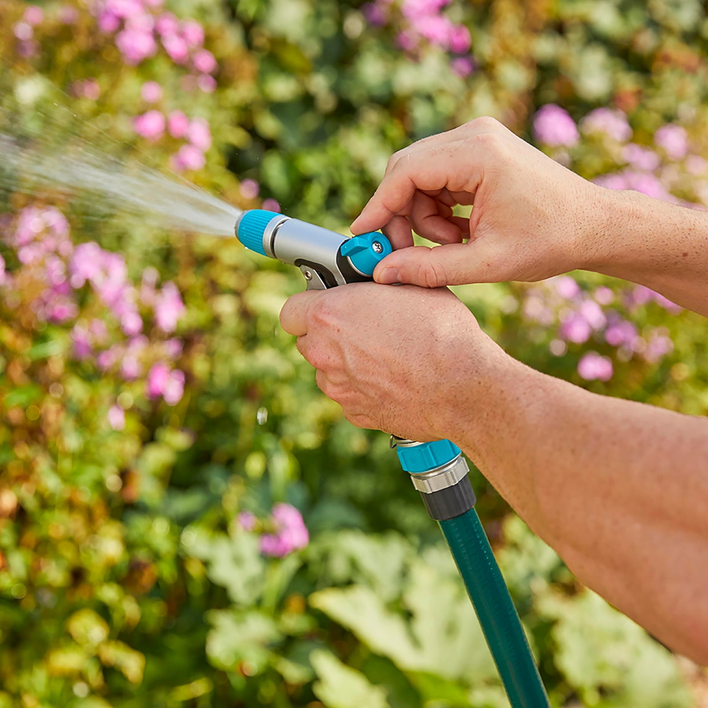 Gilmour Heavy Duty Front Control Garden Hose Nozzle with Adjustable Spray Pattern, Water Hose Nozzle for Watering Garden or Lawn