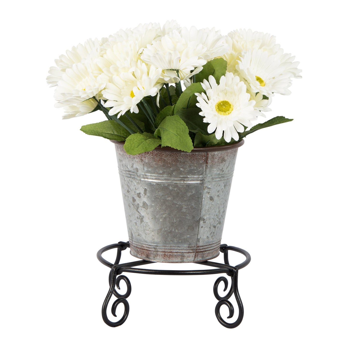 Achla Designs Piazza Flower Pot Plant Stand, Small,Black