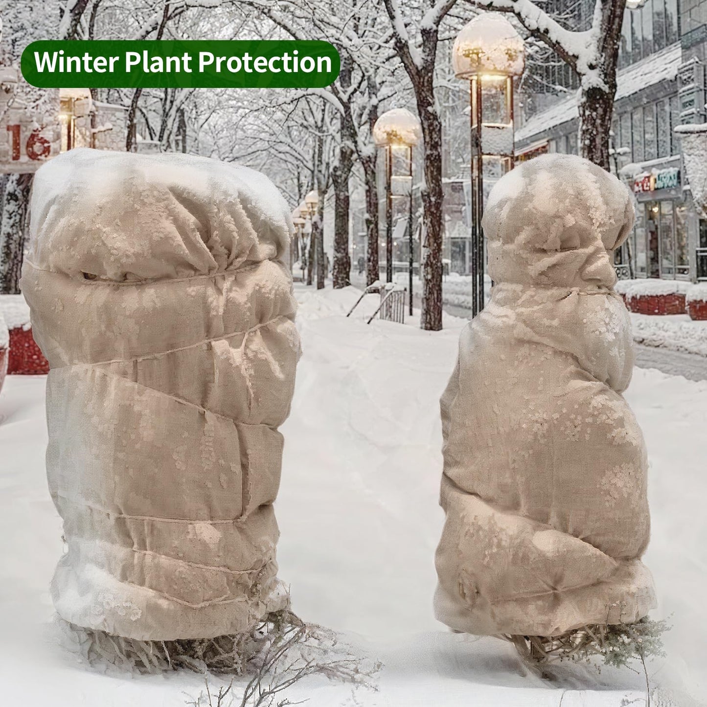 Agfabric 40" x 30 Feet Natural Burlap Fabric Roll,Gardening Burlap Roll,High Density Jute Material for Winter Plants Tree Cover Protection,Weed Barrier,Decorations,Crafts