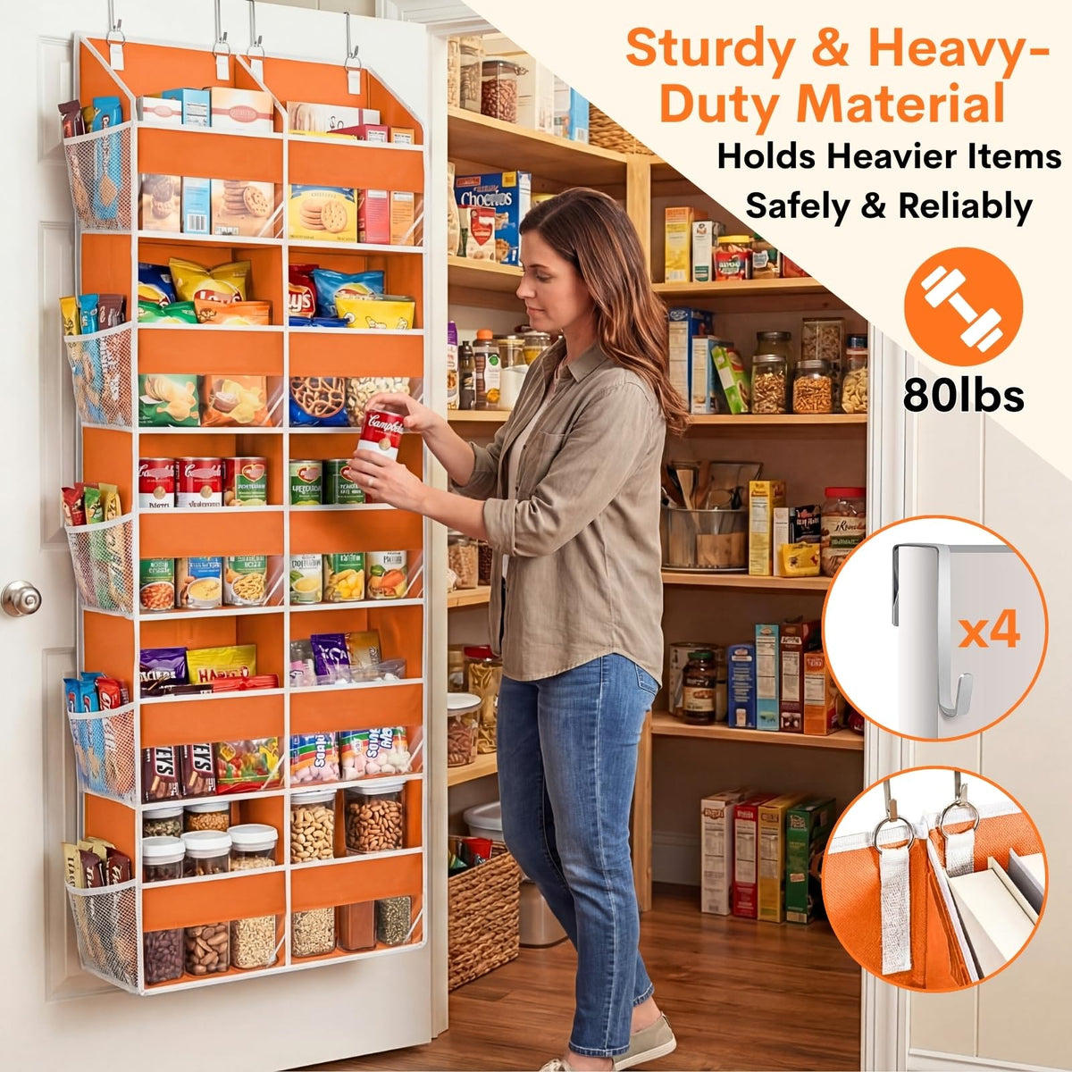 Over The Door Organizer 5 Tiers