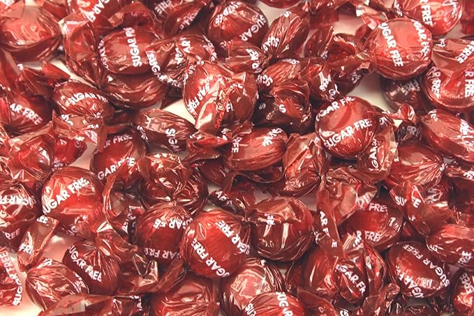 Planet Sweets Sugar Free Cinnamon Buttons Hard Candy - 8 Ounces - Bulk Candies Individually Wrapped Discs Candies