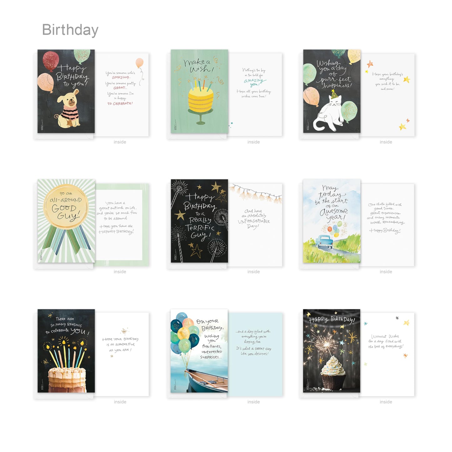 American Greetings 60-Count All Occasion Greeting Card Assortment with Storage Box, Dividers, Envelopes and Seals (Kathy Davis Designs)